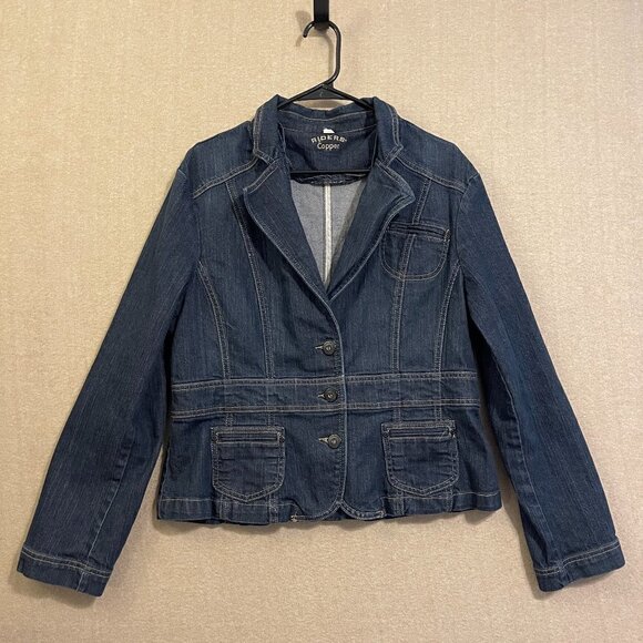 Riders Copper Jean Jacket Women's XXL Blue Denim - Picture 1 of 12